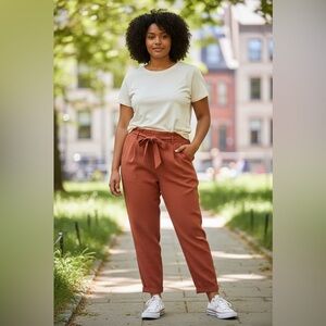 Zara Terracotta Trousers